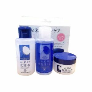 Set de călătorie 3 in 1 Spumă Loțiune Cremă din extract de orez