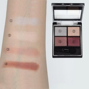 Paletă 4 culori Eyeshadow Ash Burgundy CPE02 gri 4g