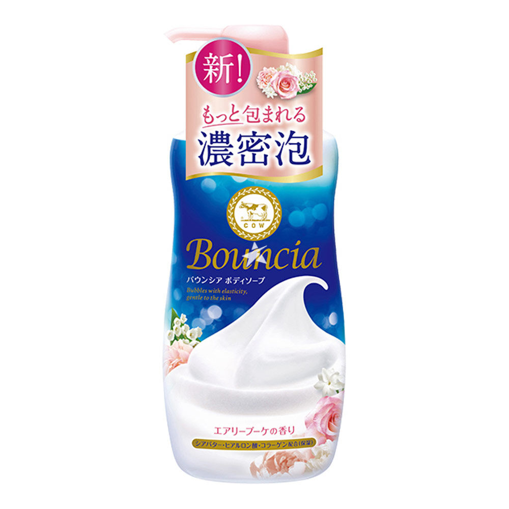 Săpun lichid pentru corp Bouncia Parfum de buchet aerisit cu pompă 480 ml